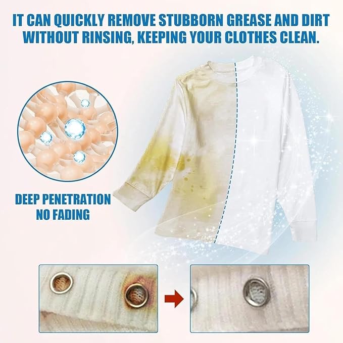 Fly Cloth Cleanse Clothing Emulsifier, Clothing Emulsifier Stain Remover, Stain Remover For Clothes Laundry, Powerful Laundry StainRemover Spray, Non Ionic Emulsifiers Cloth Cleaner (2 PCS)