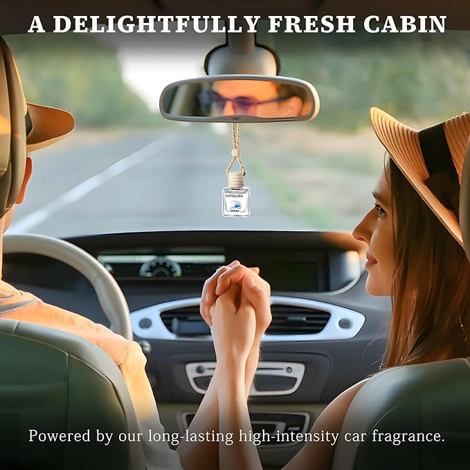 2-Pack Car Air Fresheners, Car Deodorizer, Ocean Wind Air Freshener – Long Lasting Hanging Car Air Freshener for Men and Women, Car Scent Diffuser by VUTOLLOSA