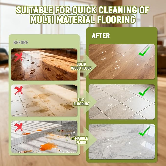 82FL OZ/2.42L Gardenia Scent Floor Cleaning Solution Compatible with Roborock (Q5/Q7/Q8/Q10/S7/S8/Saros 10R/F25/Qrevo Series), Floor Cleaner for All Robot Vacuums & Wet Dry Vacuum with Mopping