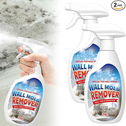 8.46 Fl.Oz Wall Cleaner Spray, Highly Effective Removal Spray, Wall Cleaner for Painted Walls, Wood, Tile, Fabric, Bathrooms, Kitchens, Long-Term Protection (2PCS)