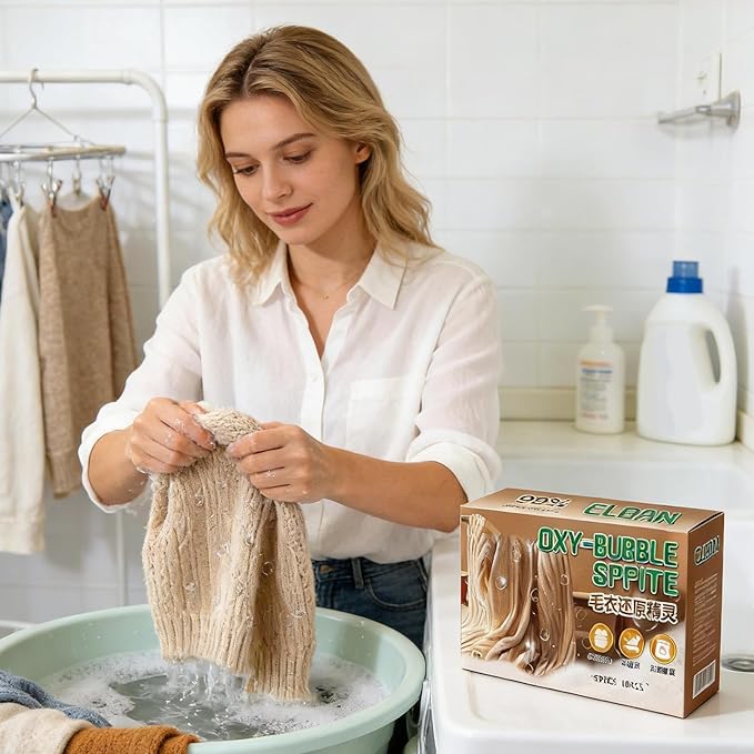 Anti Static Sweater Tablets, Knit Fabric Restore, Sweater Revive with Anti Shrink Formula, Wool Cashmere Restorer with Color Repair, Laundry Supplies, Tablets for Hand Wash Care
