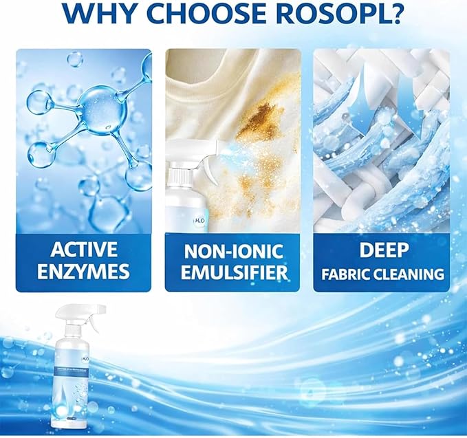 Clothing Emulsifier, Non Ionic Clothing Emulsifier Stain Remover, Spot Cleaner for Clothes, No Damage Fabric Spot, Fabric Conditioner Restore Color (3PCS)