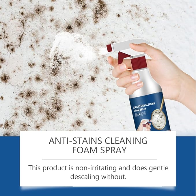 Power Foam Bathroom Cleaner Spray - No-Scrub Stain Remover for Tiles, Grout & Surfaces | Safe on Finishes | Eliminates Soap Scum, Limescale & Odors Household Wall Multi-Functional Cleaner 4oz
