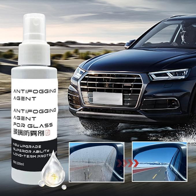 Anti-Fog Spray For Windscreen | Waterproof Anti-fog Spray 100ml For ,Car SUV Truck Mirror Glass Coating Cleaner | Window Film Mirrors Pue