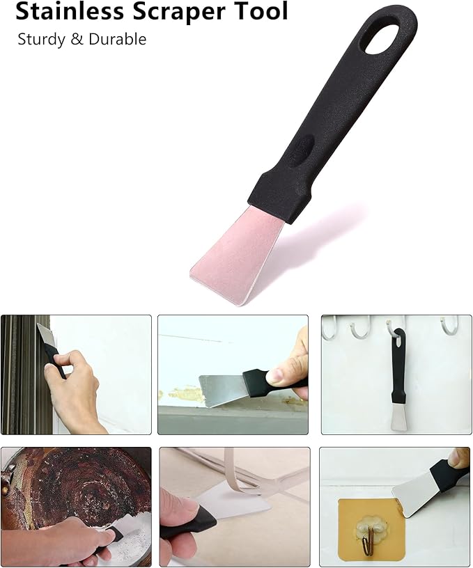 Ginsco 7 Pcs Hard Bristle Crevice Cleaning Brush Kit, Multifunctional Hand Held Gap Cleaning Tools for Small Corner Window Track Kitchen Bathroom