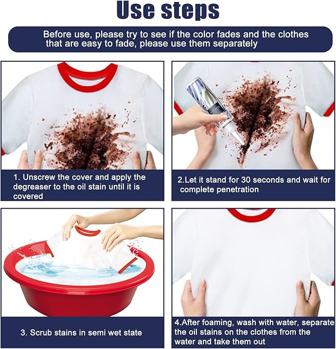 Nml Stain Remover for Clothes - Garment Stubborn Stain Cleaner, Oil and Emergency Stain Rescue (1pcs)