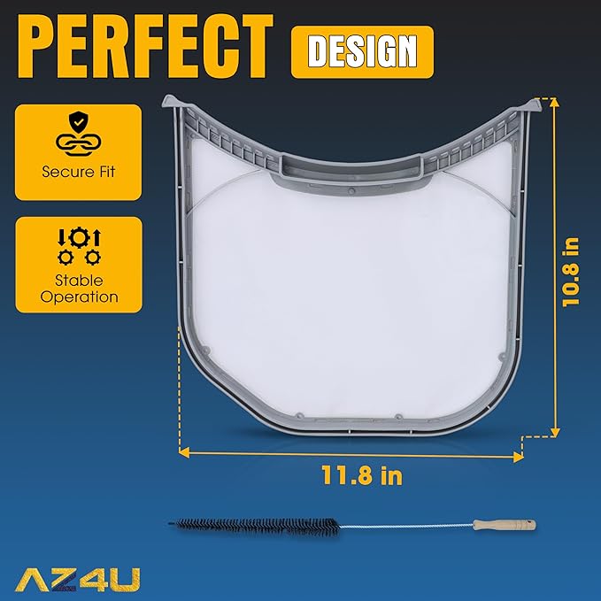 Dryer Lint Filter Screen Trap Replaces For LG DLGX3701W DLGX4271W DLGX4071W DLGX3371V DLGX3361V DLGX3361W DLGX3371W DLGX3361R DLGX3371R DLGX3701V DLGX2802W DLGX3571W DLGX4371W DLGX3886W DLGX4271W