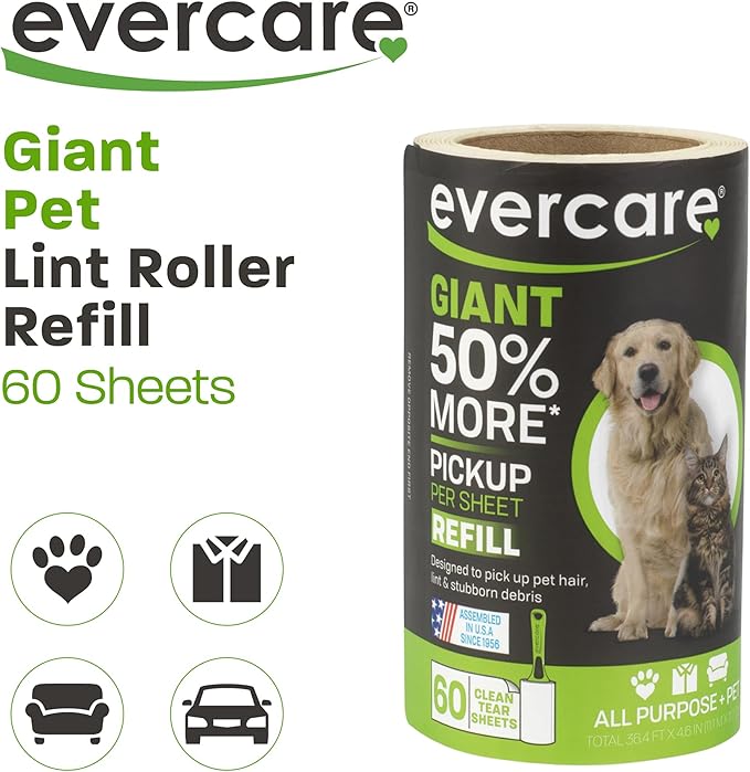 Evercare Pet 60 Layer Giant Lint Roller Refill