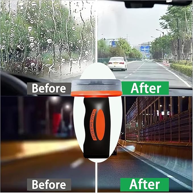 Multi‑surface Oil Film Cleaning Brush for Auto & Household Glass – Glass Cleaning Board,Handheld Glasses Oil-Film Remover,Roll-On Automotive Window Cleaner Windshield,Universal Cleanings Board (1)