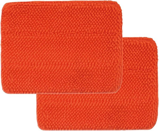 Qaestfy Pack of 2 Chenille Pad Refill Compatible with QAE011 Wall and Baseboard Cleaner Tool with Long Handle Model QAE015