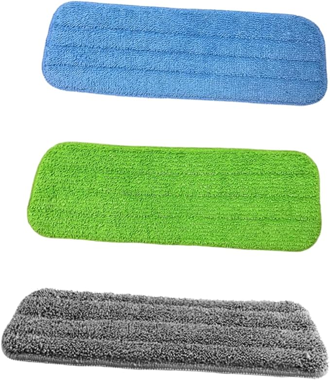 FRCOLOR 3pcs Water Mop Cloth Replacement Microfiber Cleaning Pads for Household Use Durable Mop Head Accessories for Efficient Floor Cleaning