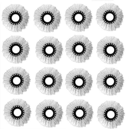 4 Pack Mop Replacement Heads for 360 ° Spin Mop, Microfiber Spin Mop Refills, Easy Cleaning Mop Head Replacement Mop Bucket Set Accessories (16)