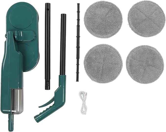 Electric Floor Mop Cordless with 90-Degree for Hardwood Tile and Laminate Floors Powerful Scrubber and Fan-Shaped Spray for Effortless USB Rechargeable Lightweight Design