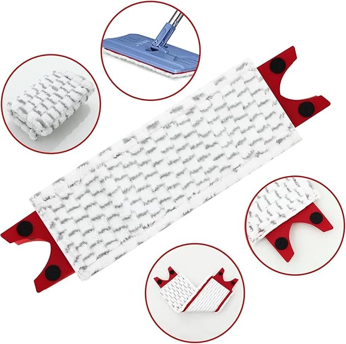 Mop Pads for Vileda UltraMax/UltraMaT 2in1, Mop Refills for Vileda 1-2 Spray, UltraMax Plus/EasyWring Mop Head, 1-2 Spray Mop(B)