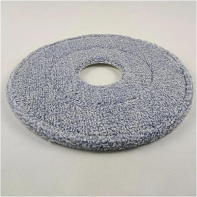 24cm Round Mop Head Cloth Spin Wring for Cleaning Floors Pad Home Replacement Universal Accessories 360 Rotating Barrel Towels,Mop Cloth Replacement(3pcs)