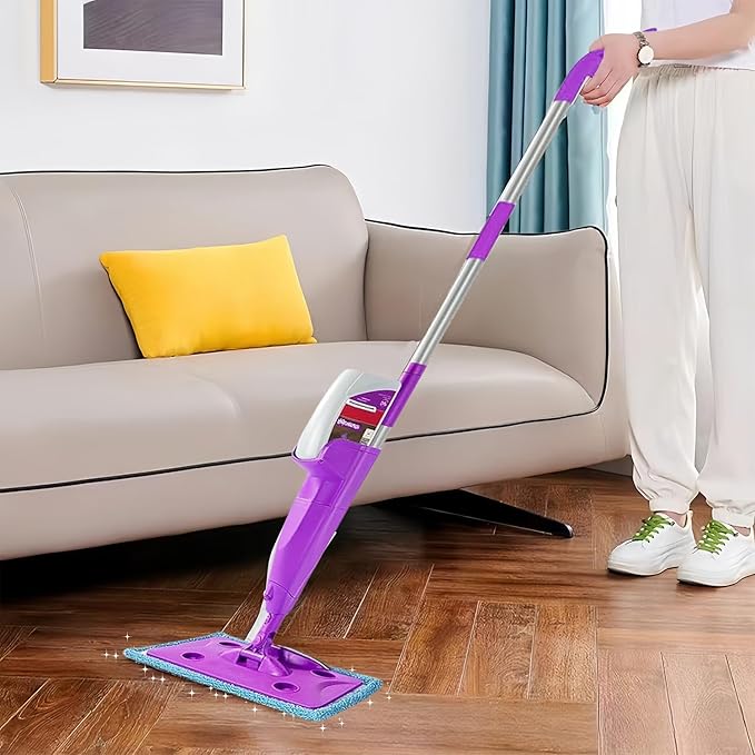 5 Pack Mop Pads Compatible with Rejuvenate Click N Clean Spray Reusable Microfiber Pads Replacement for Rejuvenate Microfiber Washable Mop Refill for Floor Cleaning (5-Pack)