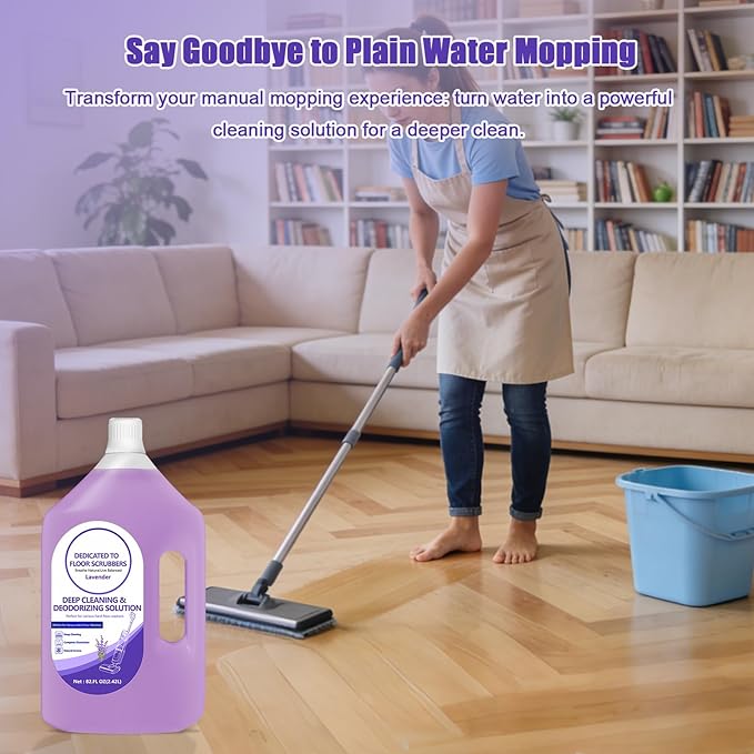 Floor Cleaning Solution Compatible with Tineco – 82 FL OZ Lavender Floor Cleaner – Long-Lasting, Fresh & Crisp Scent – For All Cordless Wet/Dry Vacuum Mop Cleaner & Robot Vacuums with Mopping