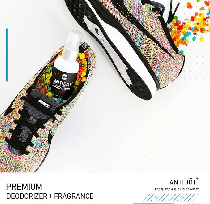 Shoe Deodorizer for Sneakerheads by ANTIDOT - Advanced Shoe Freshener Spray Collection | Shoe Odor Neutralizing Formula (Astro Punch)