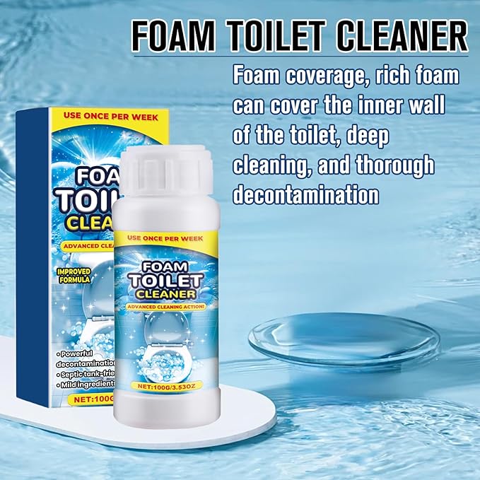 2PCS Foam Toilet Cleaner,2025 New Toilet Bowl Cleaner,Advanced Bathroom Cleaner for Home,Powerful Instant Bowl Cleaners for Toilets Squatting Pans