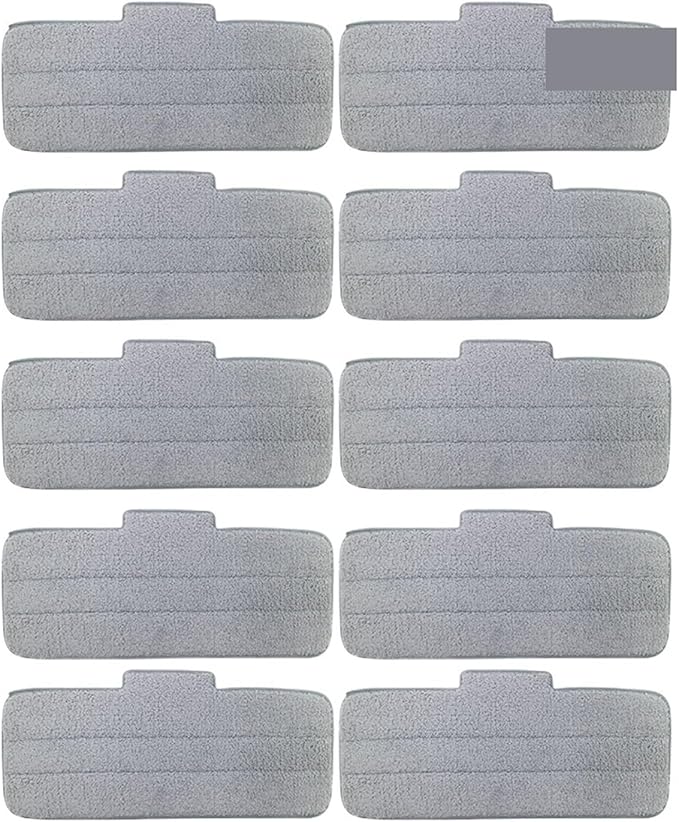 Wooden Carbon Fiber Cloth Replace Mop,Compatible For Deerma TB900，Compatible For Mijia， Water Spray Mop 360 Rotating Cleaning Cloth Head C2(12PCS)