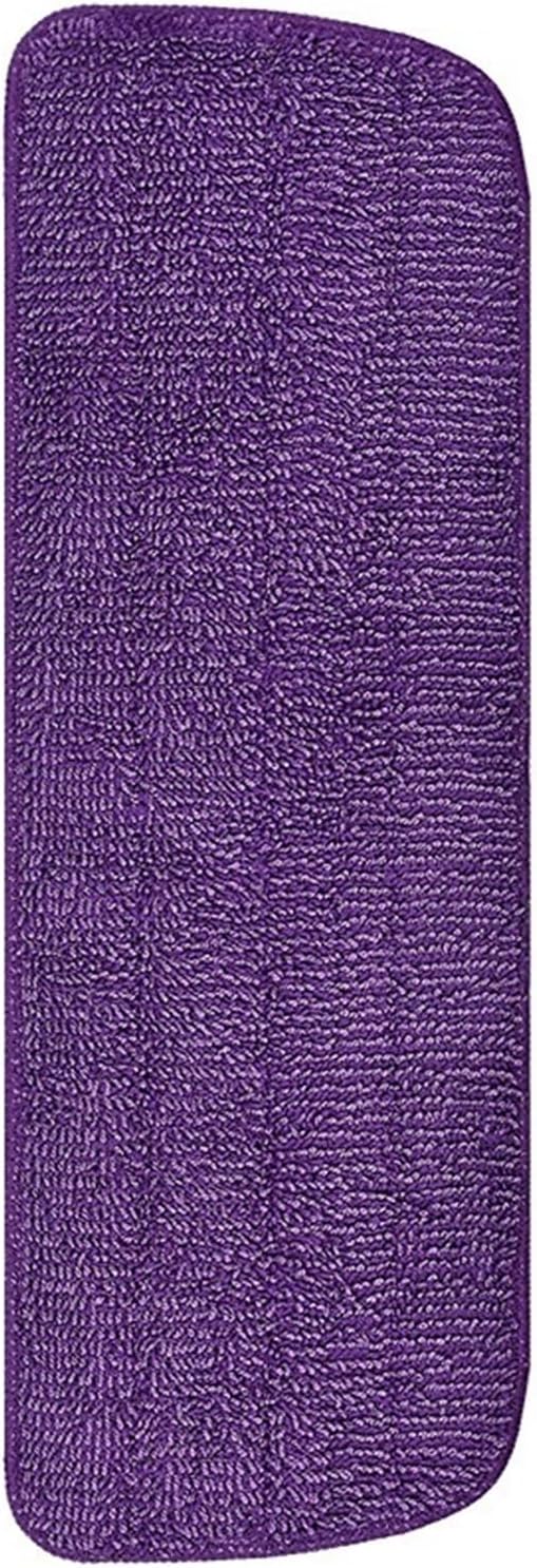 Spray Mop Cloth Pads Microfiber Reusable Head Floor Tile Window Cleaning Water Rags Paste Style Household Accessories(Purple)