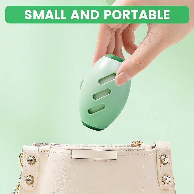 Reusable Silicone Lint Roller, 2026 New Mini Washable Travel Size Cat Dog Pet Hair Roller Ball, Portable Sticky Remover Fabric Cleaner for Clothes Sofas Dust (Green)