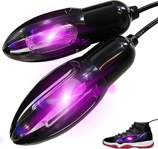 Ultraviolet Light Shoe Deodorizer & Dryer - 10W Electric Cleaner to Eliminate Odor for Sneaker Shoes Boots