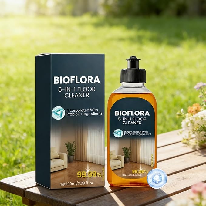 Floor Cleaner, Long-Lasting Scent, 100ml, Floor Brightener, Tile Shine Spray, Eco-Friendly, for Mopping Home, Kitchen and Bathroom, Living Room