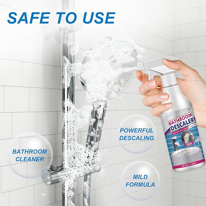 VIED Bathroom Descaler Cleaner, Bathroom Descaler Stubborn Stains Cleaner, Bathroom Descaler Foam Cleaner (1)