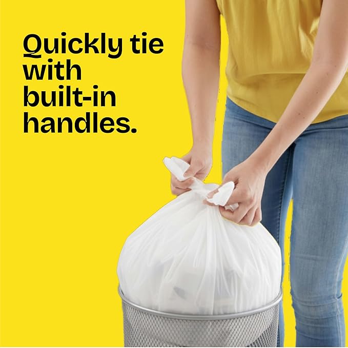 Glad Trash Bags, OdorShield Small Garbage Bags, Gain Original with Febreze Freshness, 4 Gallon, 26 Count, 26 ct