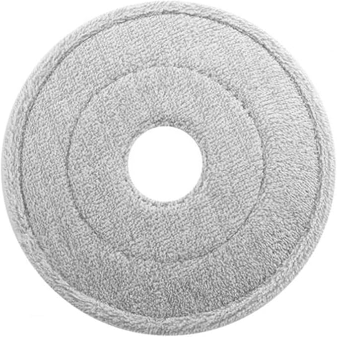 24cm Round Mop Head Cloth Spin Wring for Cleaning Floors Pad Home Replacement Universal Accessories 360 Rotating Barrel Towels,Mop Cloth Replacement(3pcs)