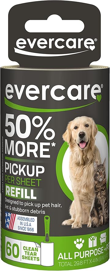 Evercare Pet Hair Lint Roller Refill 60 Layers (30.1 ftx4)