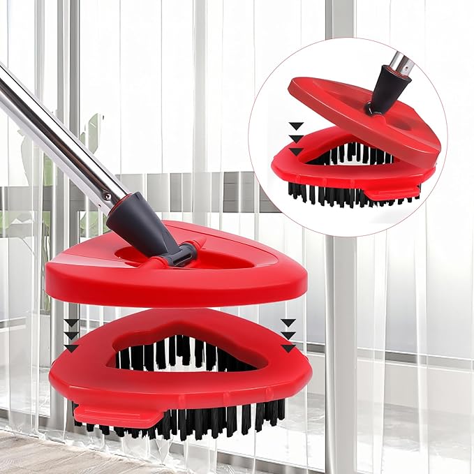 Scrub Brush for O Ceda EasyWring 1 Tank System,Mop Head Replacement,Spin Mop Replace Head Brush for Bathroom,Kitchen,Tub and Tile Cleaning(1pcs Brush for 1-Tank)