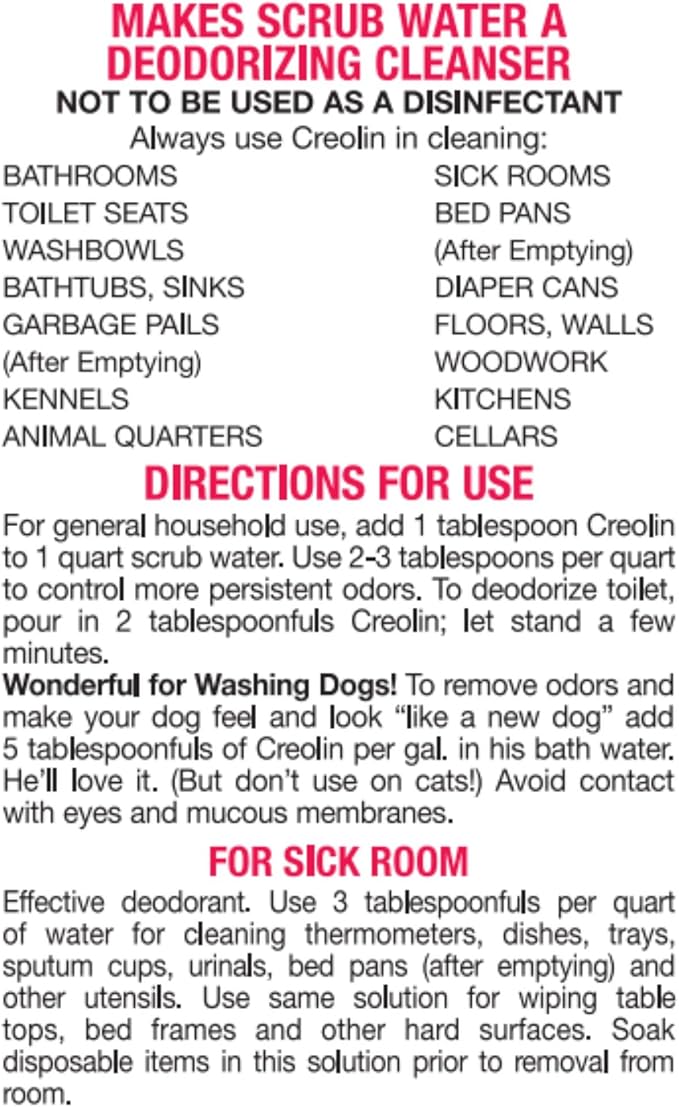 Creolin Deodorizing Multi-Purpose Cleanser, 8 Ounces