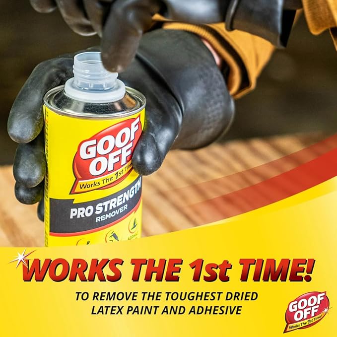 Professional Strength Adhesive Remover – 16 fl. oz | Removes Stickers, Paint, Grease, Tar, Gum & More | Heavy-Duty Cleaner for Home, Auto, Garage & DIY Projects