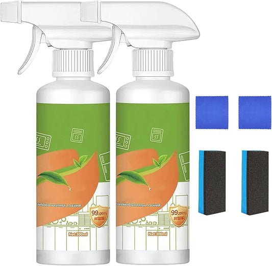 Electrolyzed Ion Kitchen Cleaner Spray, Multi-purpose Household and Kitchen Cleaning Spray, For Hold, Oven, Stove, Range Hood (2pc)