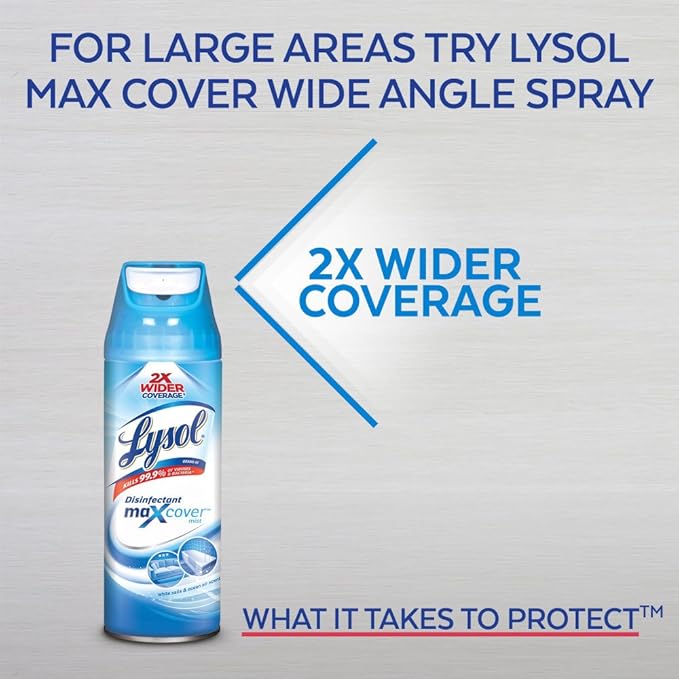 Lysol Disinfectant Spray, Early Morning Breeze + Crisp Linen, 38oz (2x19oz)