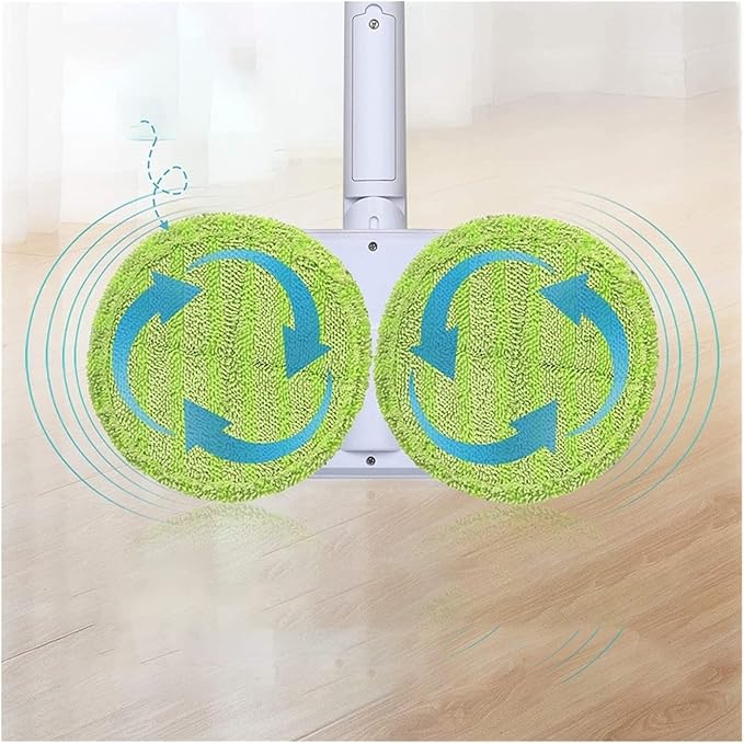 4X Mop Cloth Mopping Cloths Microfiber Pads Compatible for Ogori Electric Spin Mop Pad Mops Floor Cleaning Wood Floor Vacuum Cleaner