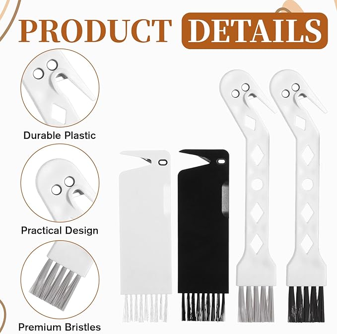 4 PCS Handheld Vacuum Cleaner Brush, Universal Dust Brush, 2 in 1 Vacuum Roller Cleaning Tool for Sweeping Robot