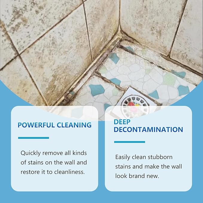 Highly Effective Removal Spray,Wall Cleaner Spray,Multi-Surface Cleaning Solution,Wall Cleaner for Wood,Tile,Fabric,Bathrooms,Kitchens - 8.12 Fl oz