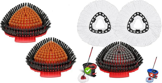 5 Pack Spin Mop Head Replacement for O Cedar EasyWring 1-Tank System