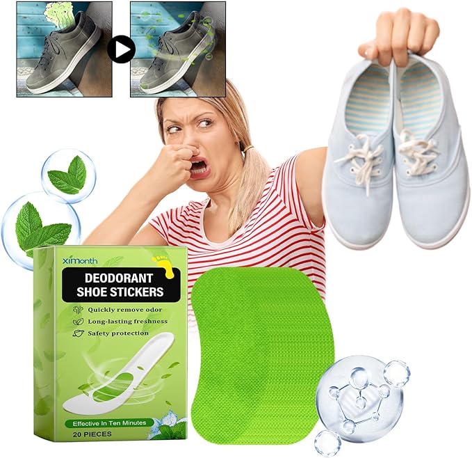Generic Shoe Balls Odor Eliminator, Deodorizing Insole Stickers, Long-Lasting Freshness, Pack of 20 Pcs (5 Box)