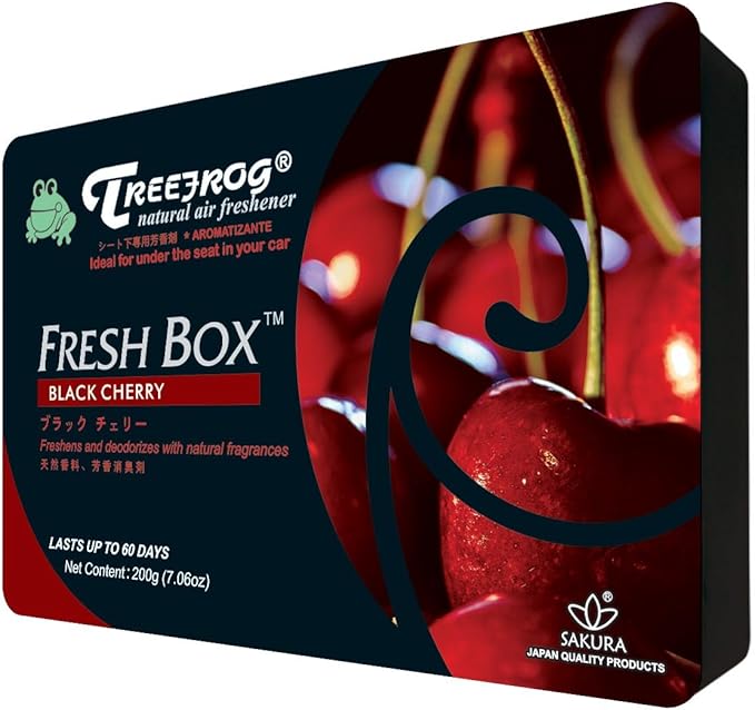 Black Cherry Scent 4 Pack, Treefrog Natural Air Freshener Fresh Box (AKA Xtreme Fresh)