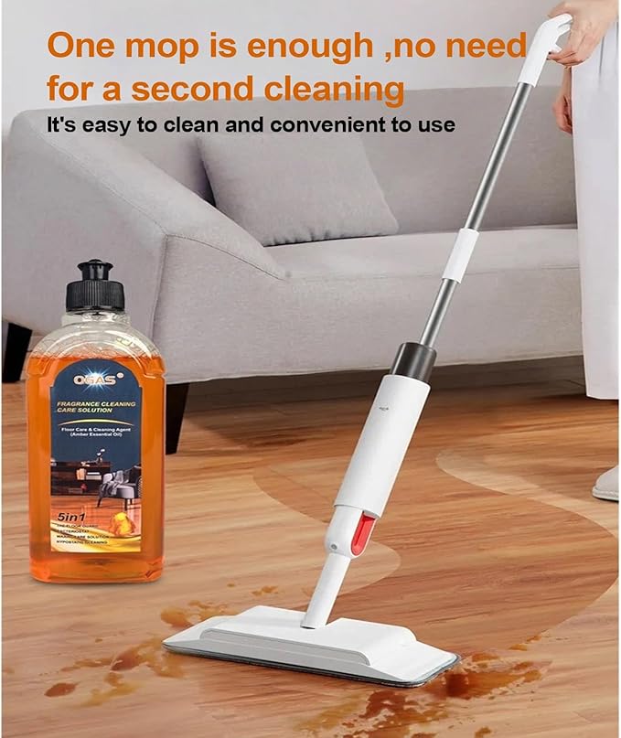 Multipurpose Floor Cleaner - Deep Stain Removal, Deodorizing & Floor Protection - Quick Drying, No Residue/Streak-Free, No Secondary Cleaning for Home Office Commercial Floors(OGAS地板清洁剂100ML)