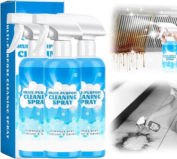 Multifunctional Powerful Spray Kitchen Foam Cleaner, 2026 New Multi-Purpose Cleaning Spray, Easy-To-Use Grease Remover For Kitchen, Fast-Acting Tile Cleaner For Families (3)