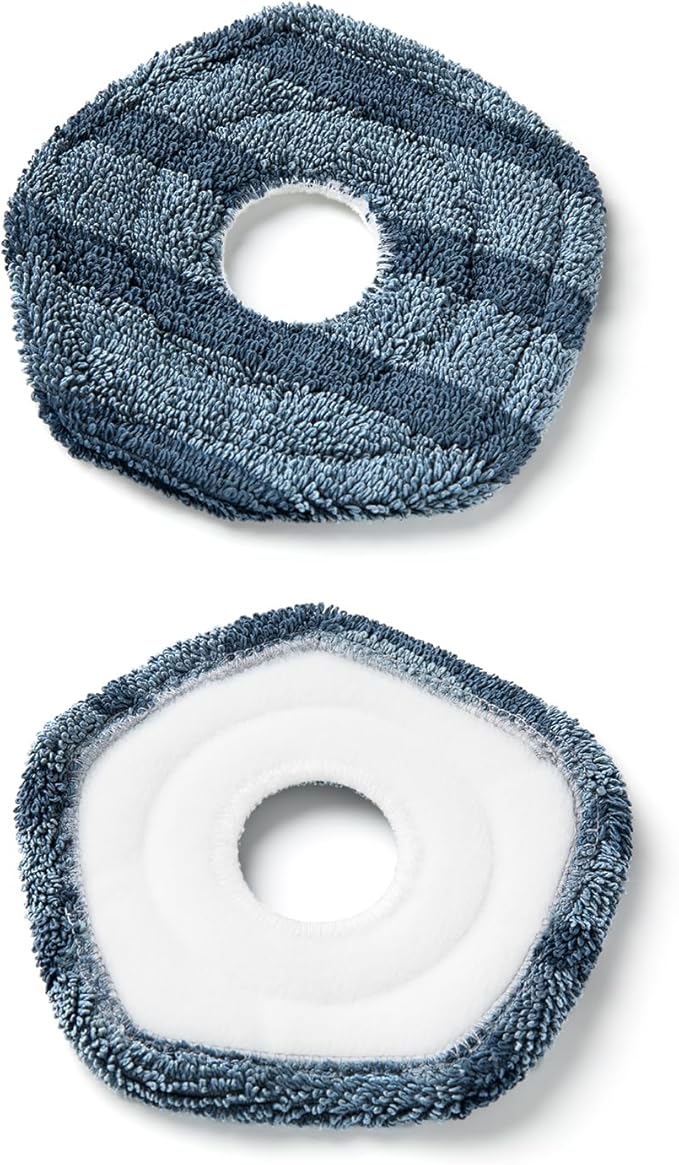 eufy Accessory-2 Washable Vacuum Mop Cloths, Compatible X10 Pro Omni X9 Pro, Washable and Reusable Soft Mopping Pad, Parts, Accessories (Pack of 2)