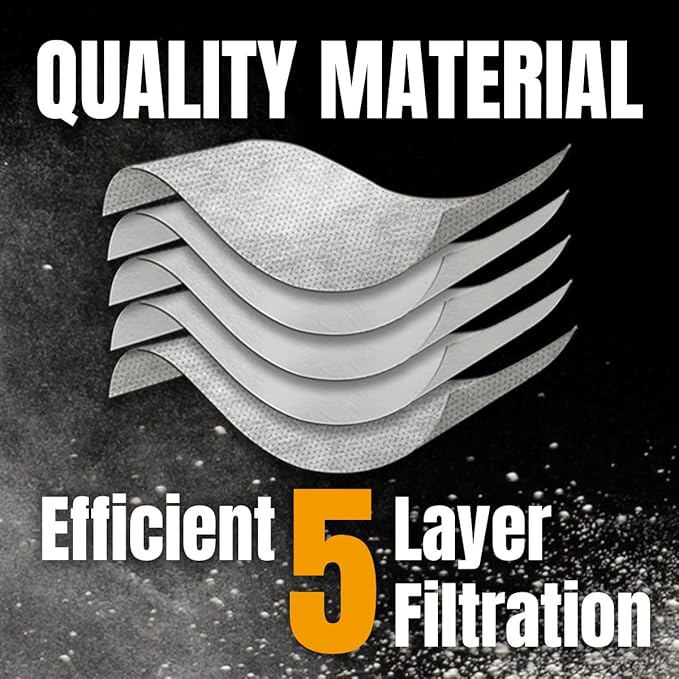 POWERTEC 500438 Selfclean Filter Bag for Festool CT SYS 5PK, for Festool CT SYS, CTC SYS Dust Extractor, Replacement Vacuum Bags, Filter Bags (75059)