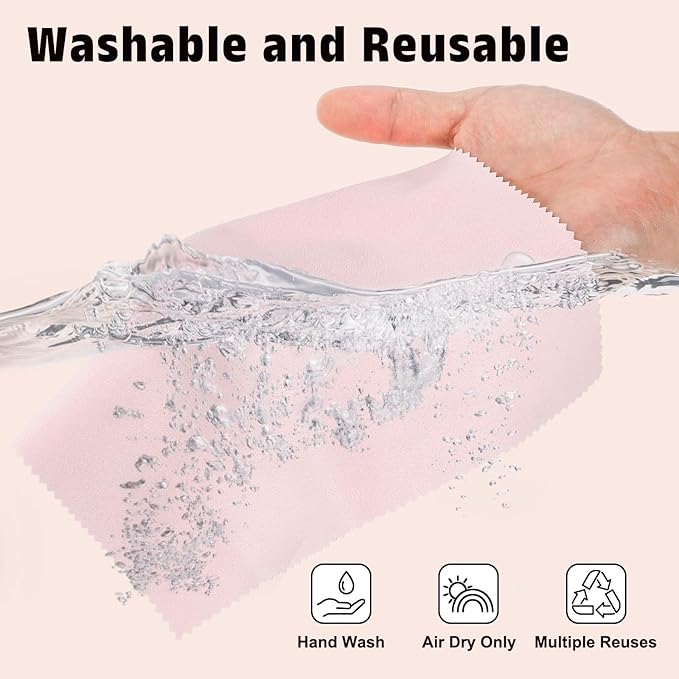 uxcell 12 Pcs Microfiber Cleaning Cloth for Glasses, 11.8 x 11.8 Inch Eyeglass Cleaning Cloth, Glasses Cleaner Wipes for Electronics Lenses Screens Cameras Cell Phones, Pink