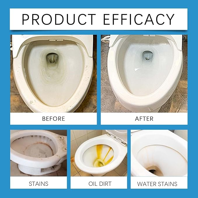 Splash Toilet Cleaner, 2024 Upgrade Splash Toilet Cleaner, Foaming Toilet Cleaner, Self Activating Powder for Bathroom Toilet Bowl (1, 3PC)