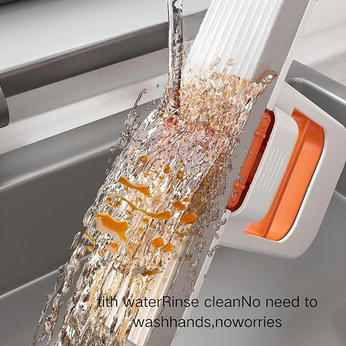 Mini Mop for Small Spaces - Streak-Free Window Squeegee Scrubber with Spray Bottle, Multisurface Glass Cleaner Kit for Car/Home Windows, Mirrors & Shower Doors (A)